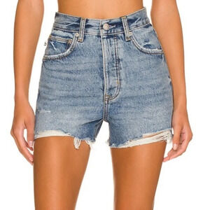 Lovers and Friends size 24 Austin Super High Rise Cut Off Jean Shorts Panorama